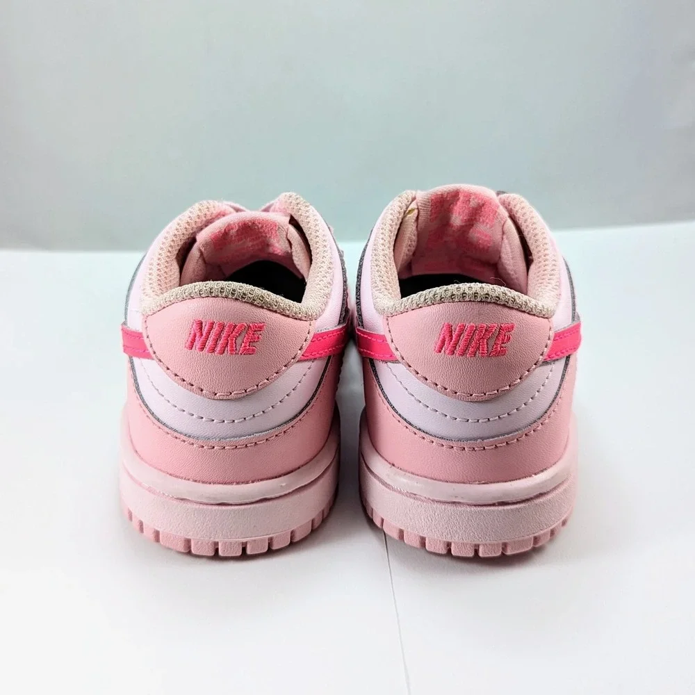 Nike Dunk Low Triple Pink (TDE) DH9761-600 SIZE 8C TODDLER Worn Once
